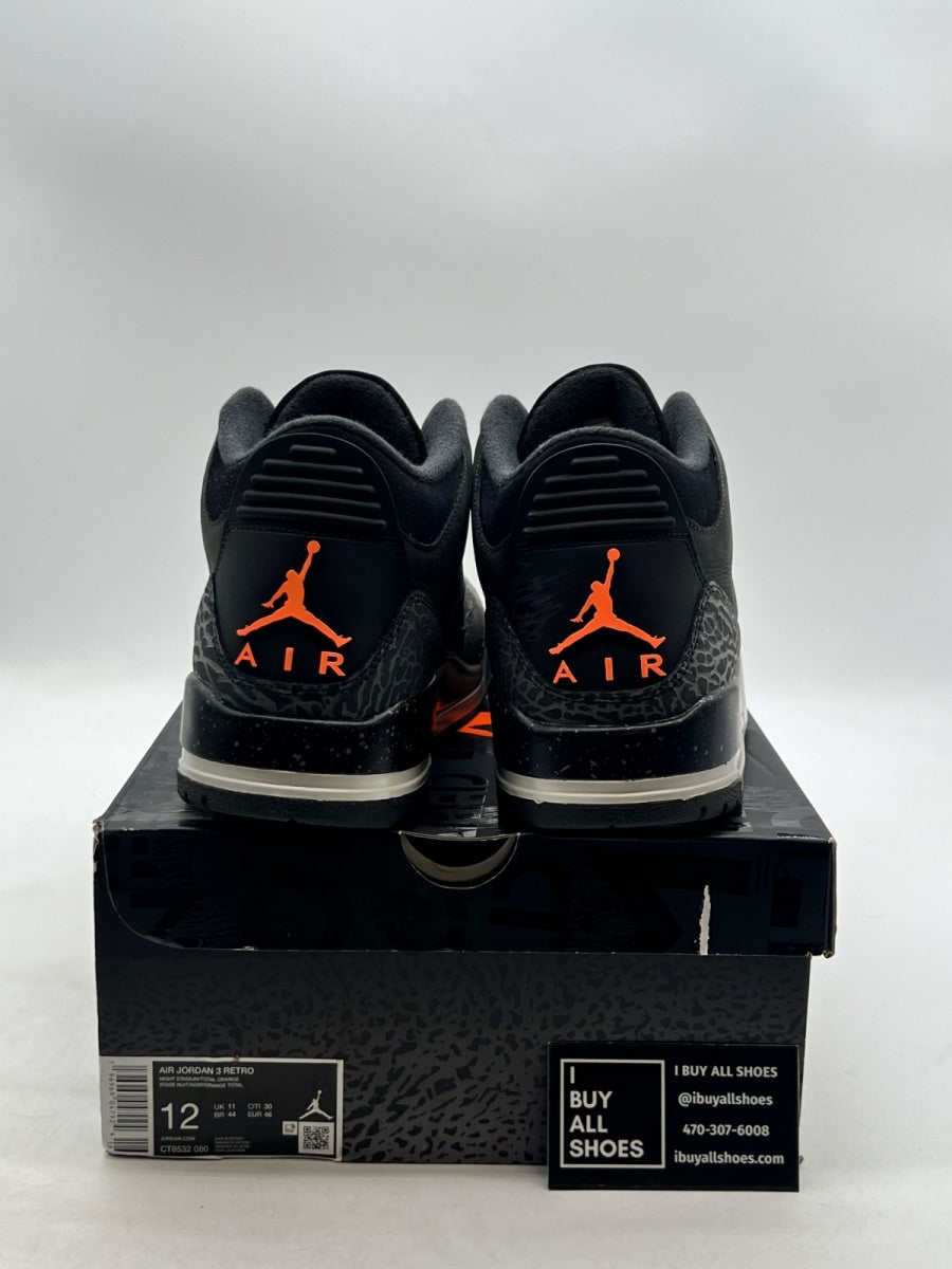 Jordan 3 Retro Fear Pack (2023) 12 (Lightly Worn Pre-Owned) - Image 3