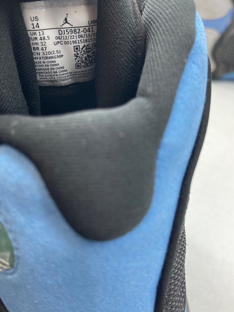 Jordan 13 Retro Black University Blue 14 (Moderately Worn Pre-Owned)JordanBlack/University Blue/White - Image 8