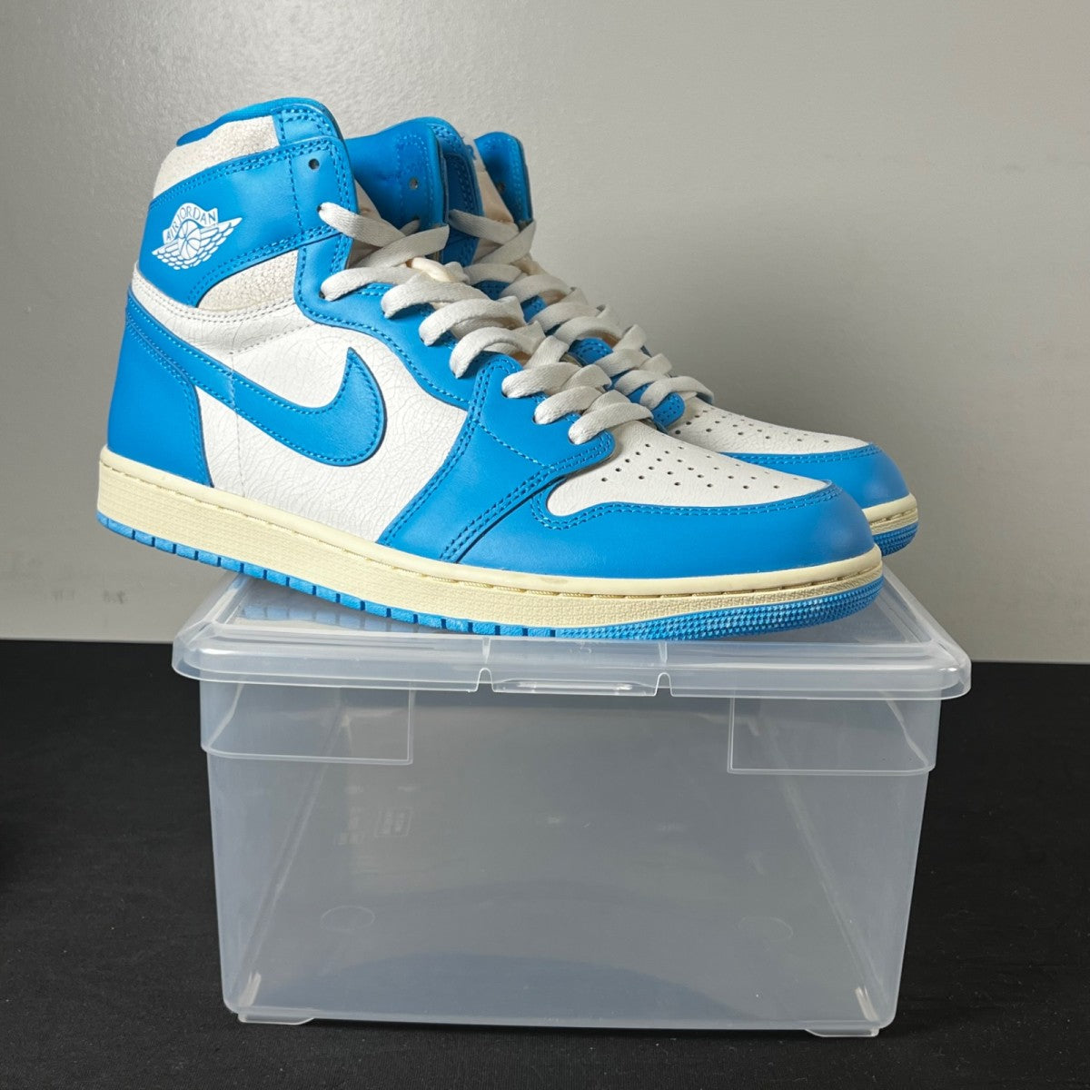 Jordan 1 Retro High OG UNC Reimagined 11 (New Pre-Owned)JordanDark Powder Blue/Dark Powder Blue-Sail - Image 1