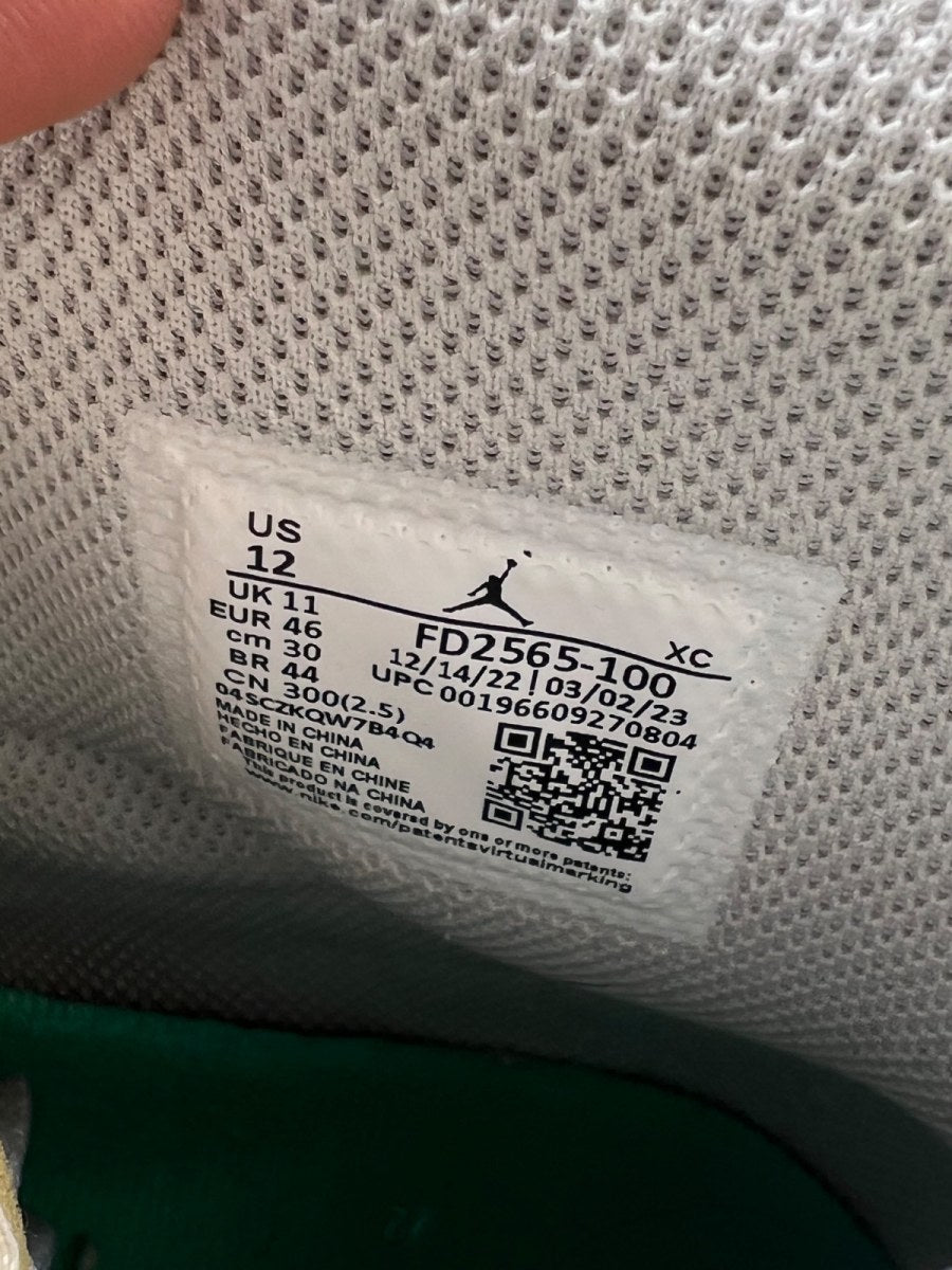 Jordan 1 Retro High OG SP Union LA Bephies Beauty Supply Summer of ‘96 12 (Lightly Worn Pre-Owned)JordanSail/Wolf Grey-Muslin-Pale Vanilla-Kinetic Green-University Gold - Image 7