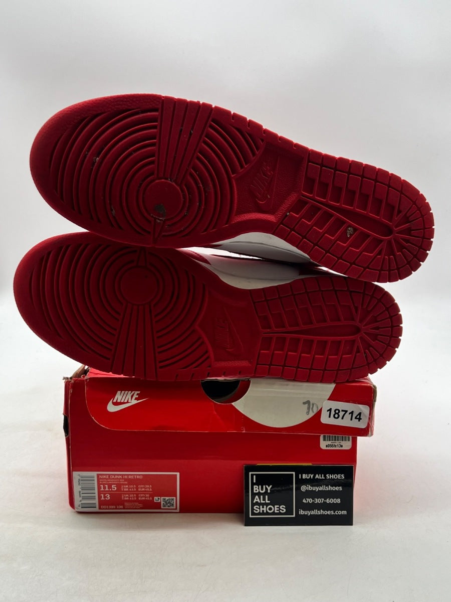 Nike Dunk High Championship White Red 11.5 (Heavily Worn Pre-Owned) - Image 8