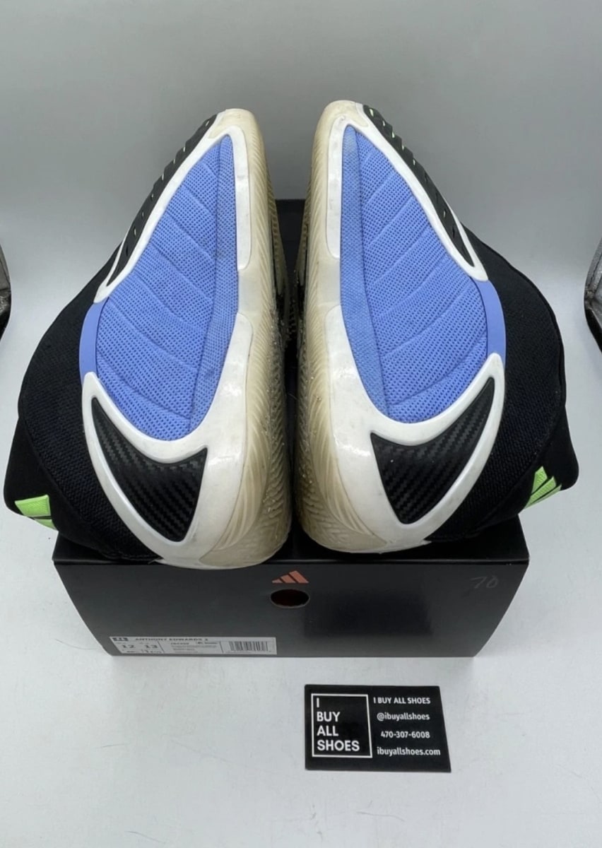 adidas AE 2 Blue Fusion 12 (Moderately Worn Pre-Owned)adidasBlue Fusion/Zero Metallic/Lime Burst - Image 4