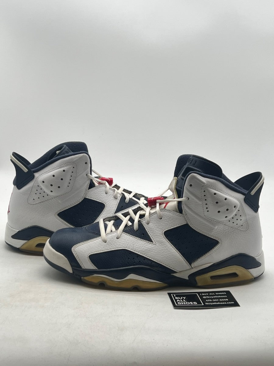 Jordan 6 Retro Olympic London (2012) 14 (Moderately Worn Pre-Owned) - Image 1