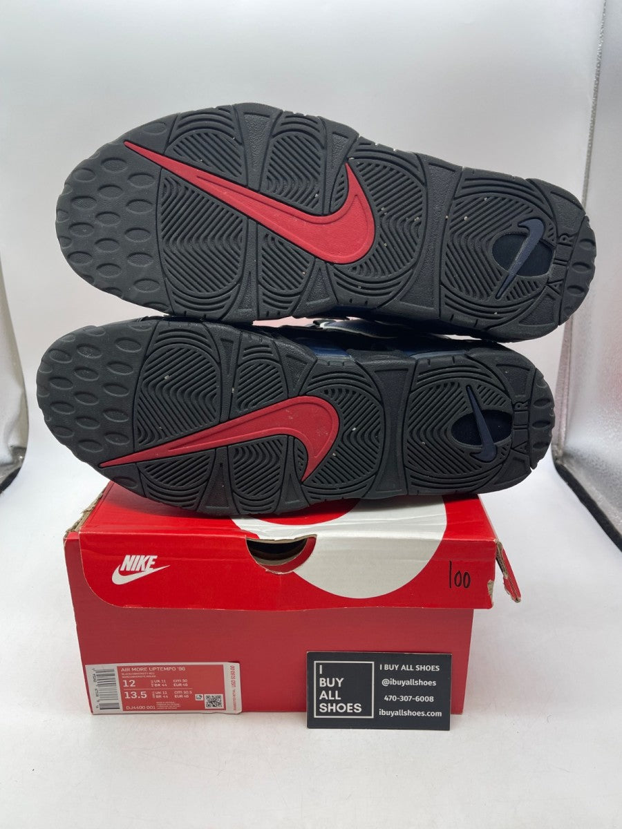Nike Air More Uptempo 96 Alternates Split Black Varsity Red 12 (Moderately Worn Pre-Owned) - Image 7