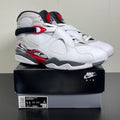 Jordan 8 Retro White True Red (2025) 11 (Moderately Worn Pre-Owned)JordanWhite/Black/True Red - Image 1