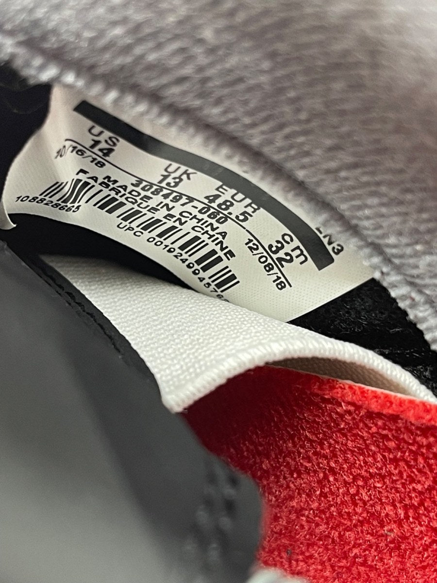 Jordan 4 Retro Bred (2019) 14 (Moderately Worn Pre-Owned)JordanBlack/Fire Red-Cement Grey-Summit White - Image 8