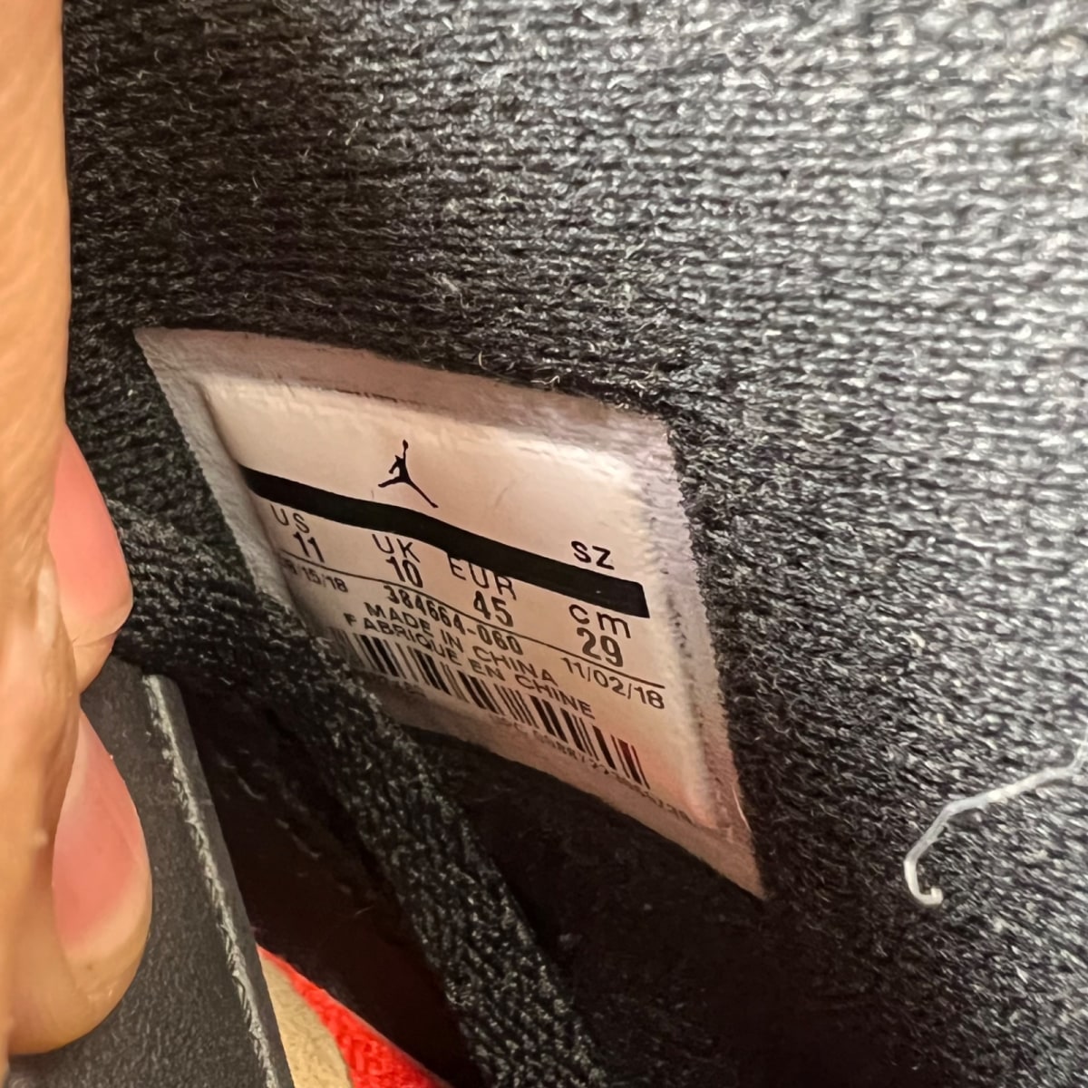 Jordan 6 Retro Black Infrared (2019) 11 (Lightly Worn Pre-Owned)JordanBlack/Infrared - Image 7