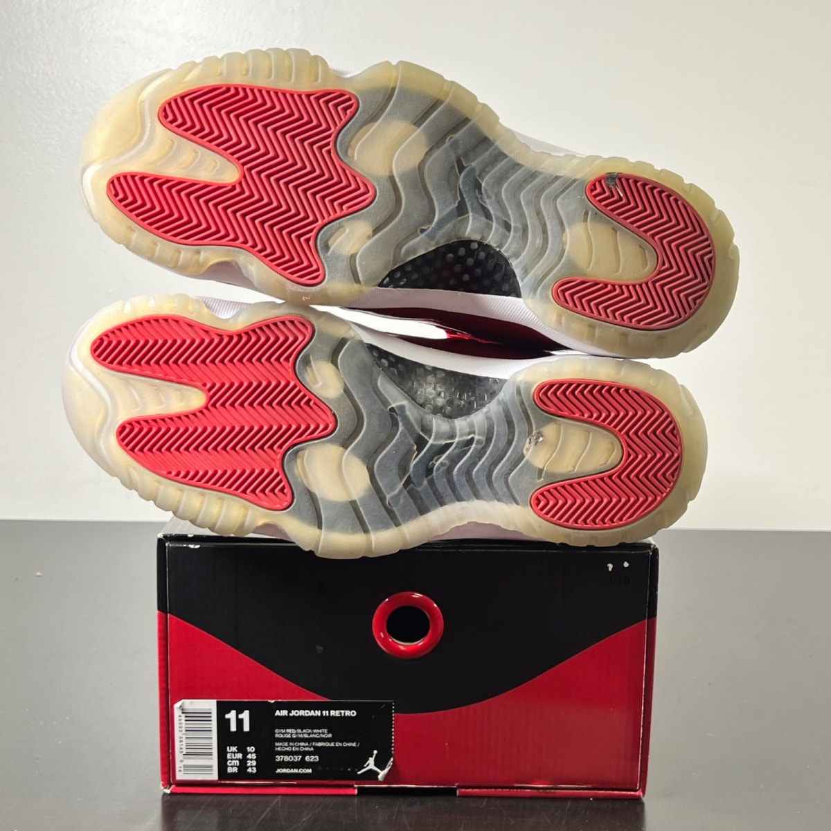 Jordan 11 Retro Win Like 96 11 (Lightly Worn Pre-Owned)JordanGym Red/Black-White - Image 6