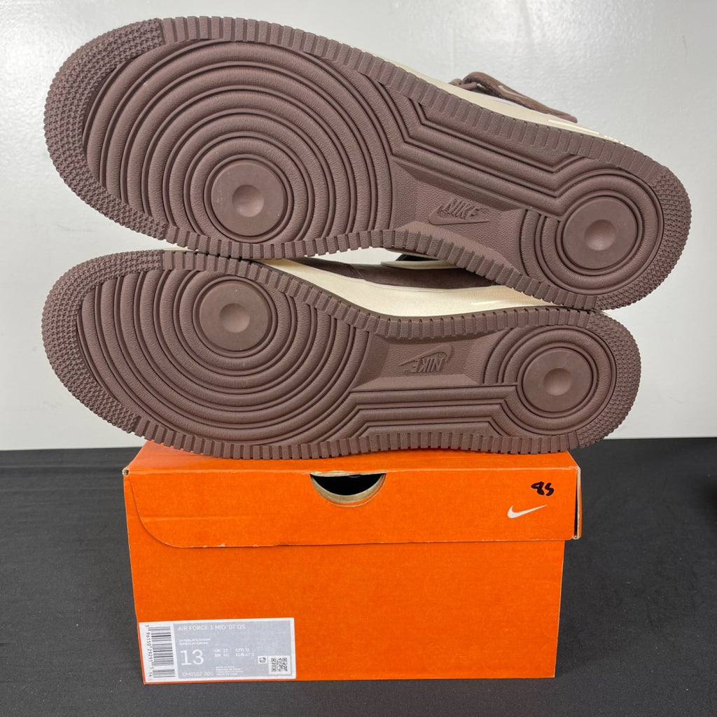 Nike Air Force 1 Mid QS Chocolate 13 (Moderately Worn Pre-Owned)NikeChocolate/Cream - Image 5