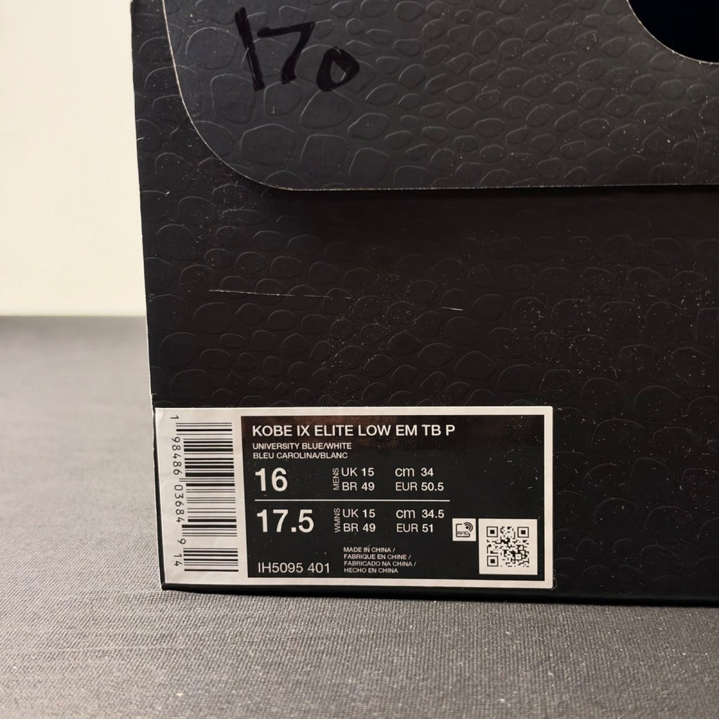 Nike Kobe 9 Elite Low EM Protro TB University Blue White (Size 16) - Image 4