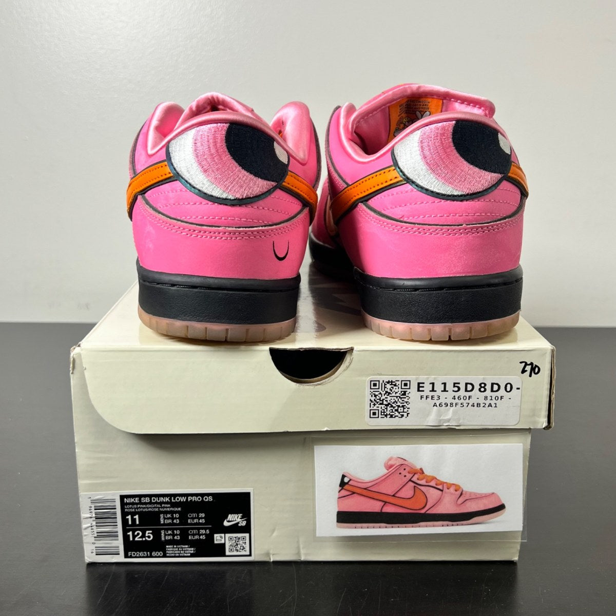 Nike SB Dunk Low The Powerpuff Girls Blossom 11 (Lightly Worn Pre-Owned)NikeLotus Pink/Digital Pink/Medium Soft Pink - Image 4