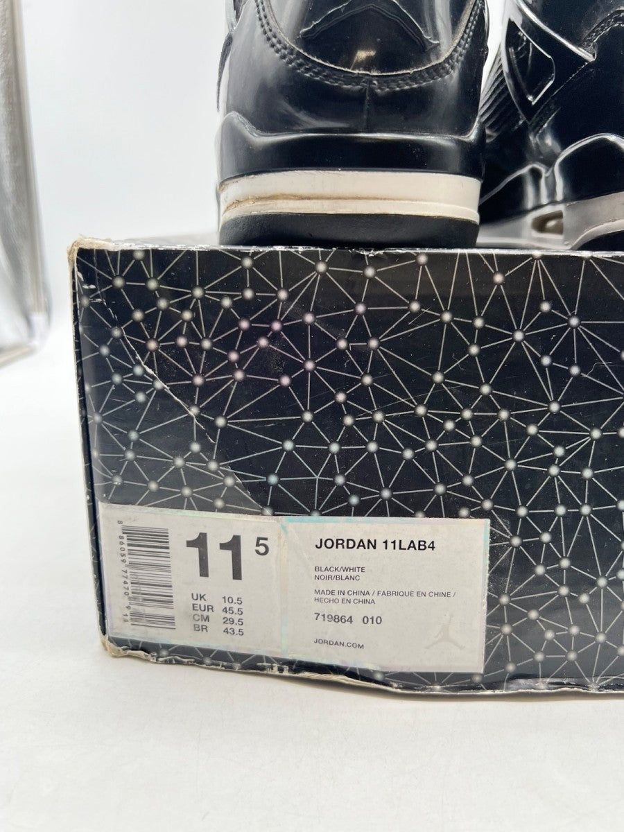 Jordan 4 Retro 11Lab4 Black 11.5 (Heavily Worn Pre-Owned)JordanBlack/White - Image 4