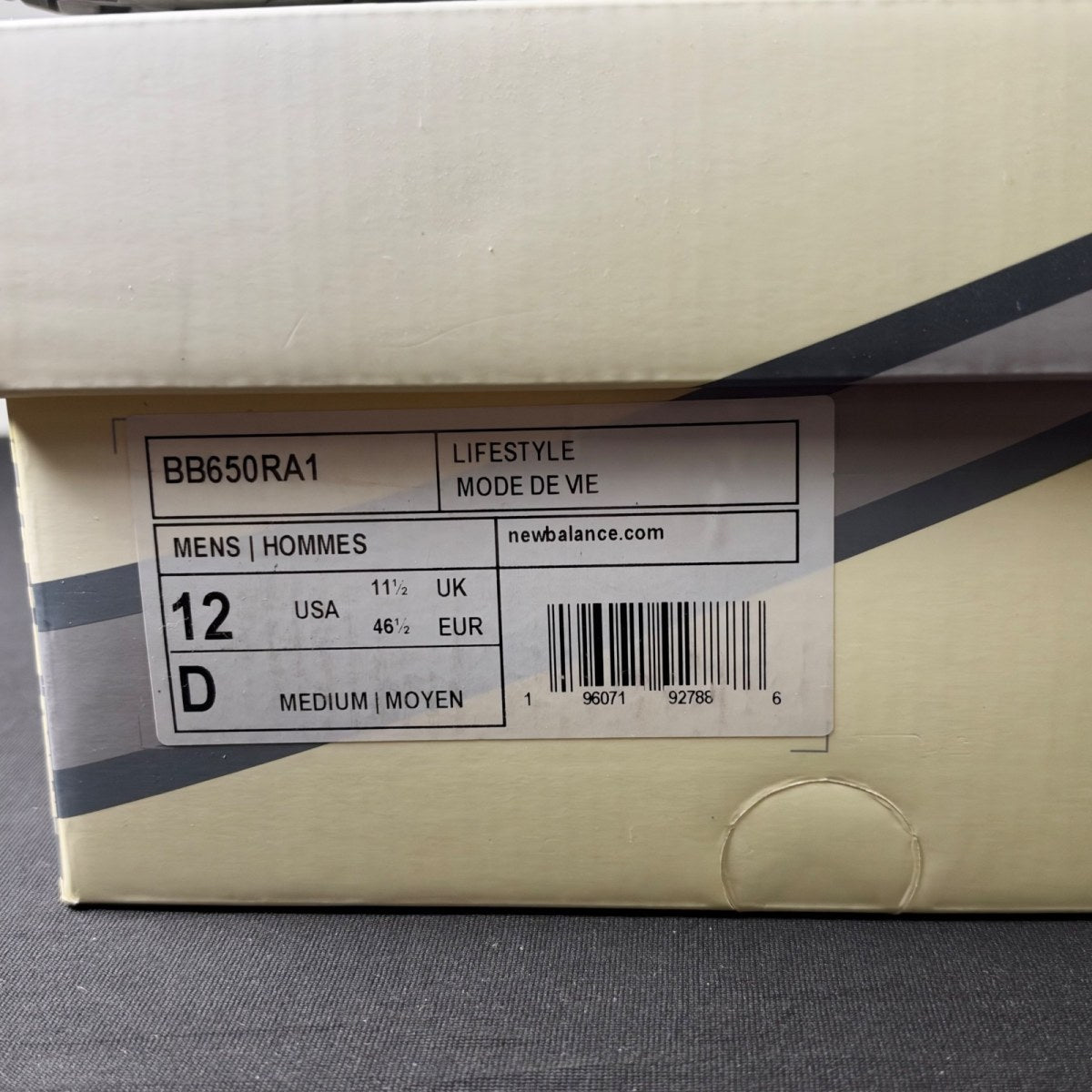 New Balance 650R Aime Leon Dore White Grey (Size 12) - Image 4