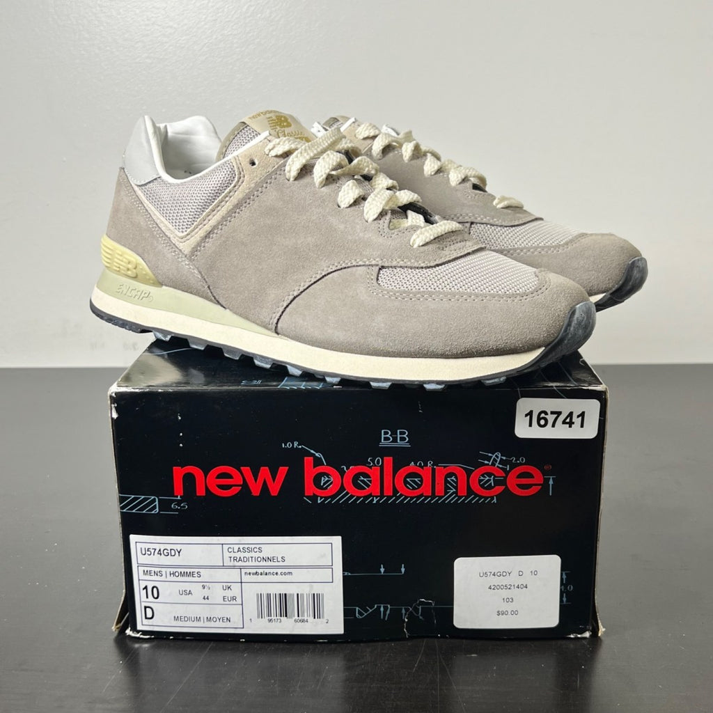 New Balance 574 Un-N-Ding 10 (Lightly Worn Pre-Owned)New BalanceGrey/Tan-Cream - Image 1