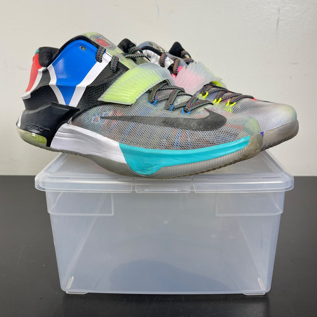 Nike KD 7 What the KD 10 (Moderately Worn Pre-Owned)NikeMulti-Color/Black Horizon - Image 1