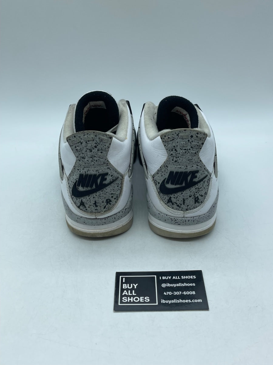 Jordan 4 Retro White Cement (2016) 8.5 (Heavily Worn Pre-Owned) - Image 3