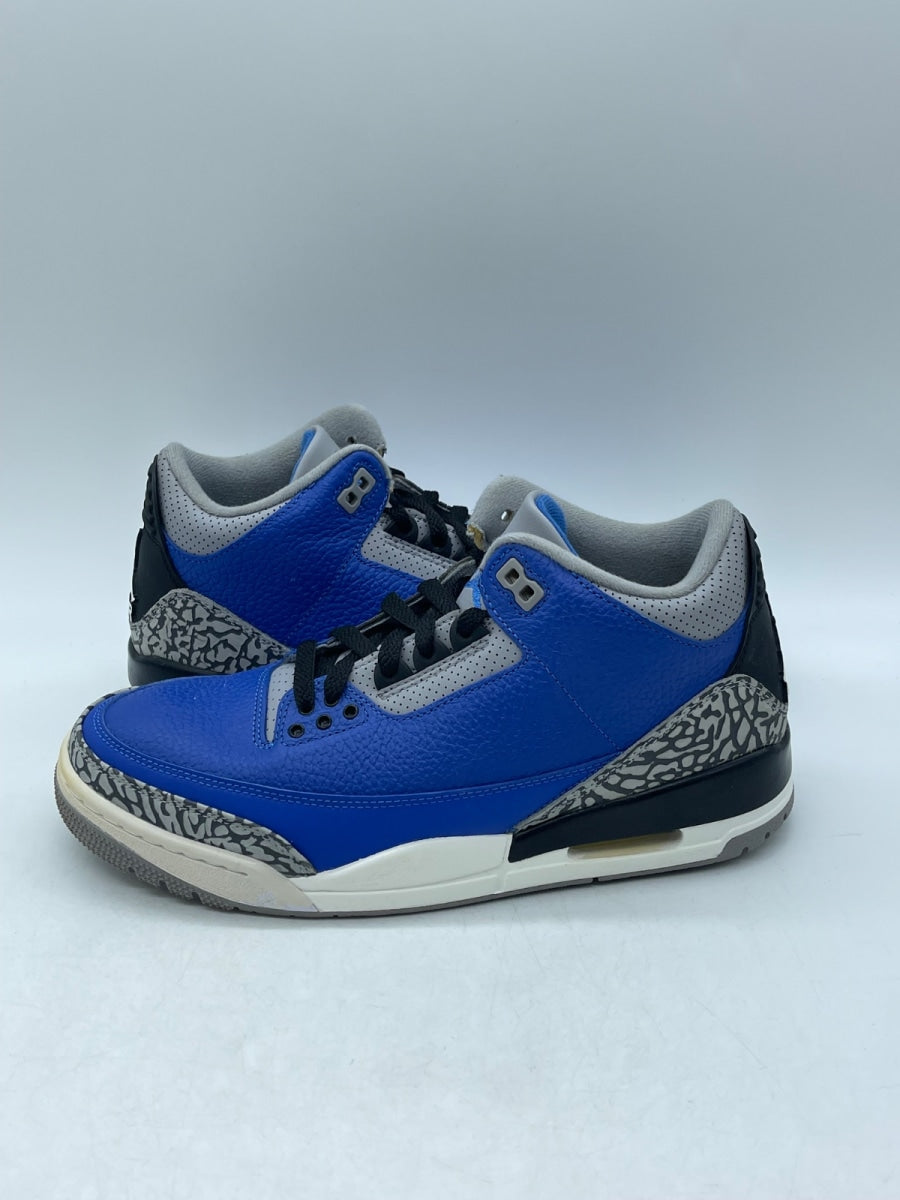 Jordan 3 Retro Varsity Royal Cement 8 (Moderately Worn Pre-Owned) - Image 1