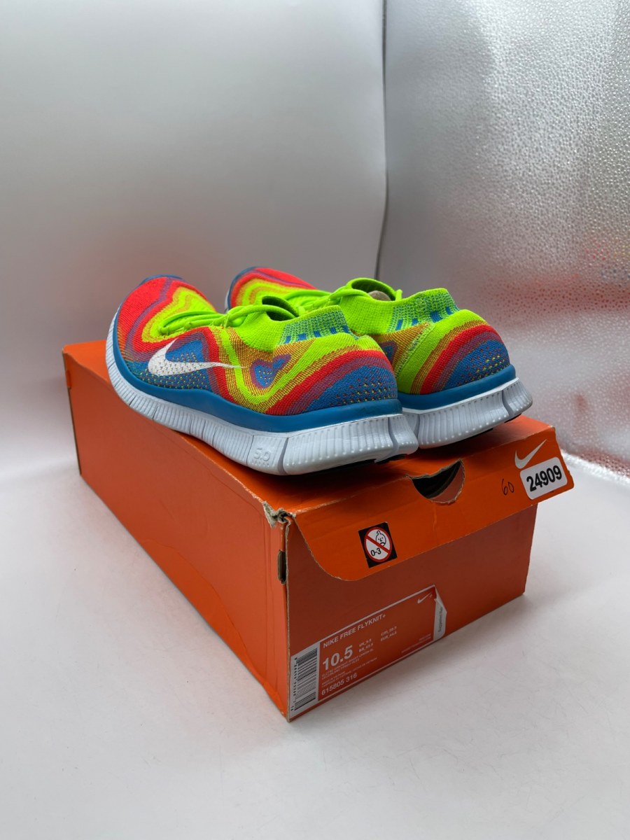 Nike Free Flyknit+ 'Electric Green' 10.5 (Moderately Worn Pre-Owned)Nike - Image 4