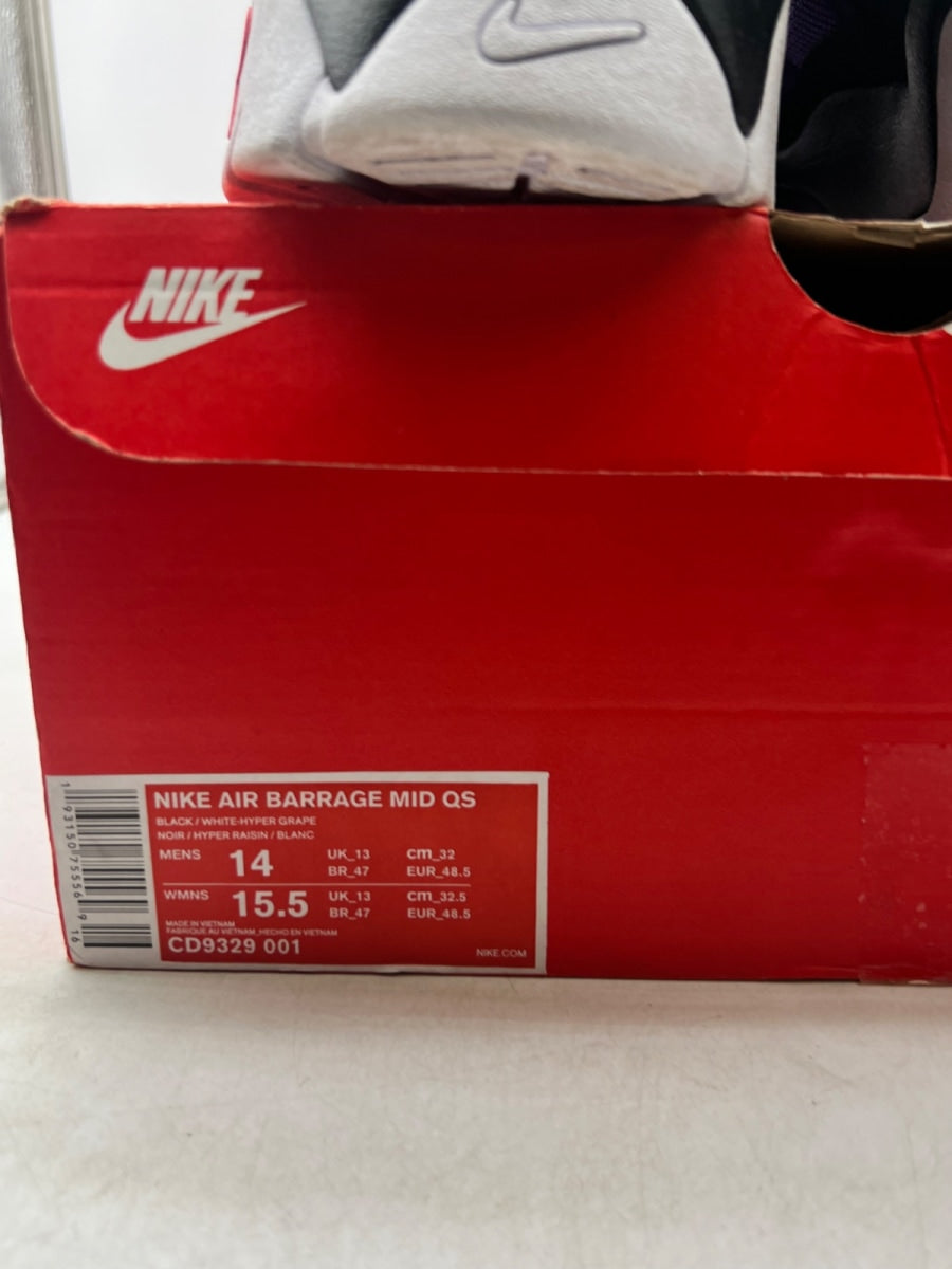Nike Air Barrage Mid Raptors 14 (Lightly Worn Pre-Owned) - Image 4