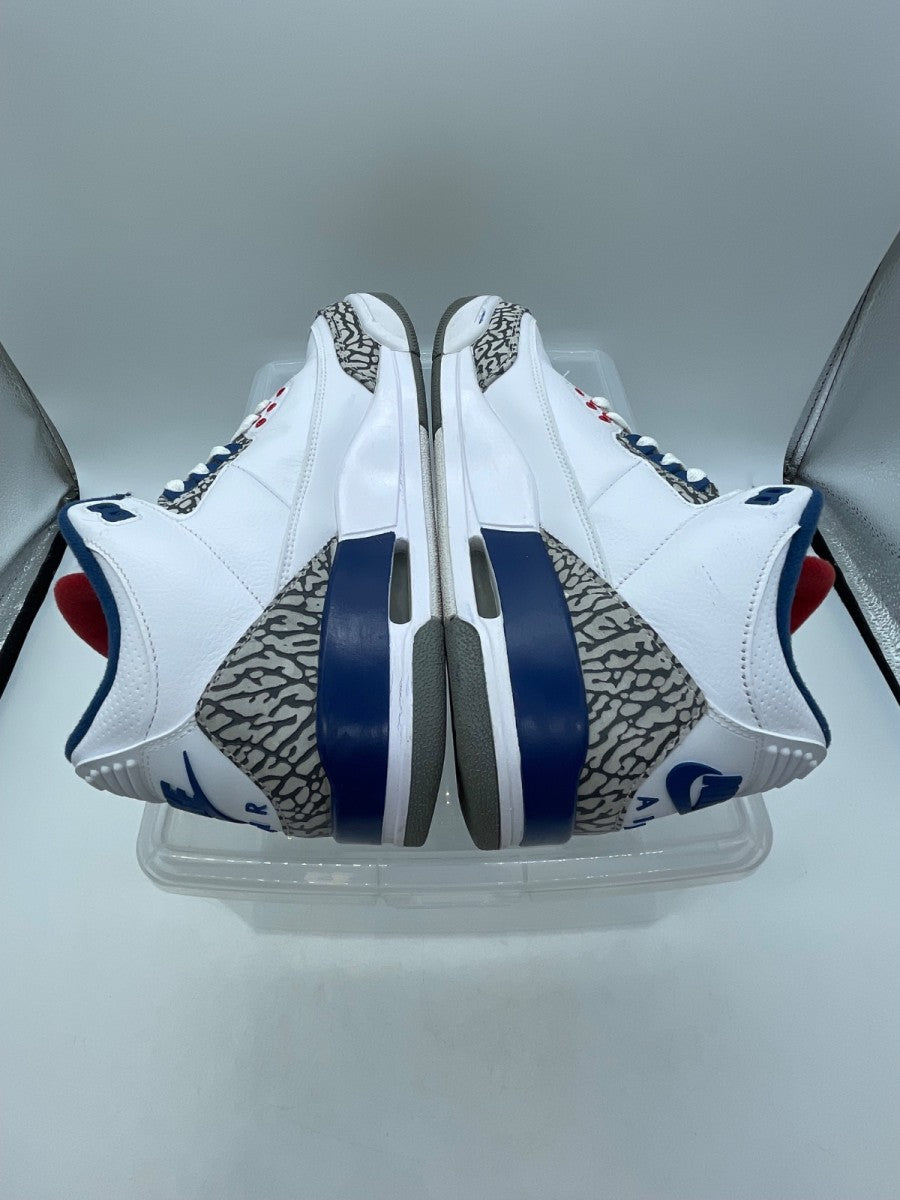 Jordan 3 Retro True Blue (2016) 8 (Moderately Worn Pre-Owned)JordanWhite/True Blue-Varsity Red - Image 6