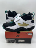 Nike Air Diamond Turf Emerald 10.5 (Moderately Worn Pre-Owned)NikeBlack/Mystic Green-White-Golden Tussah - Image 1