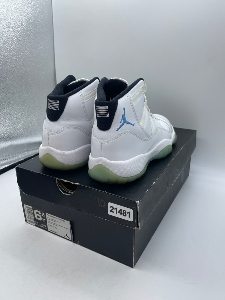 Jordan 11 Retro Legend Blue (2014) (GS) 6.5Y (Moderately Worn Pre-Owned)JordanWhite/Black-Legend Blue - Image 5