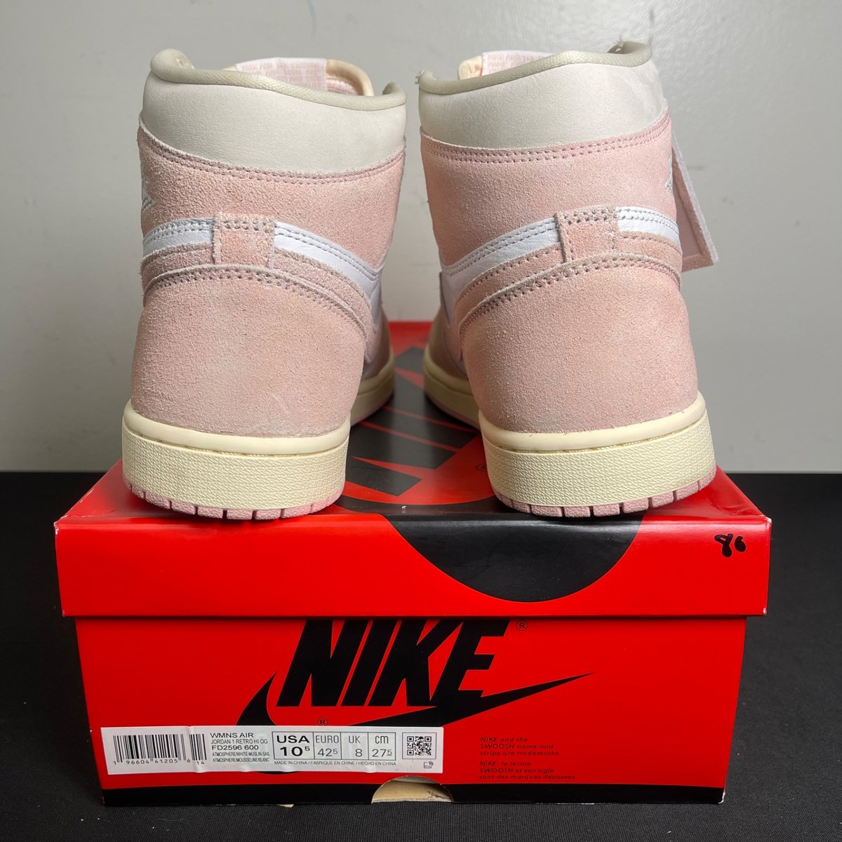 Jordan 1 Retro High OG Washed Pink (Women's) (Size 10.5W) - aux