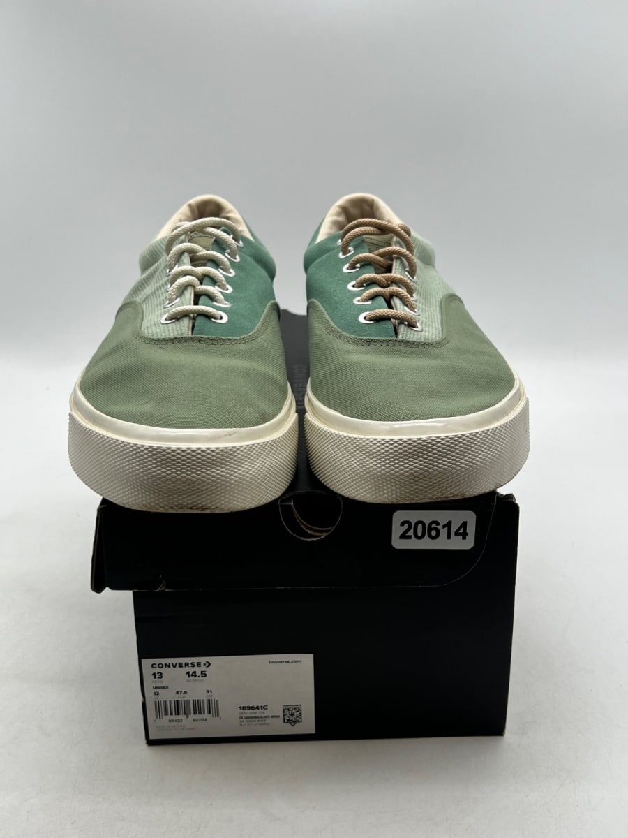 Converse Skidgrip Ox Oil Green 13 (Lightly Worn Pre-Owned) - Image 2