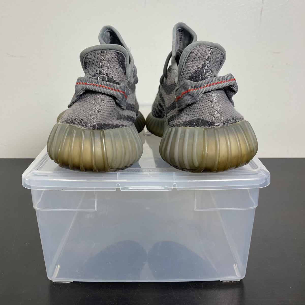 adidas Yeezy Boost 350 V2 Beluga 2.0 9 (Moderately Worn Pre-Owned)adidasGrey/Bold Orange/Dark Solid Grey - Image 4