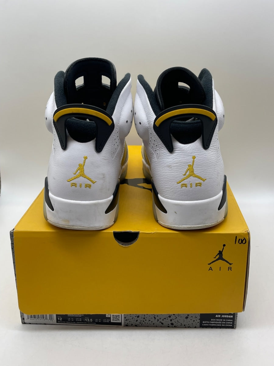 Jordan 6 Retro Yellow Ochre 12 (Moderately Worn Pre-Owned)JordanWhite/Yellow Ochre-Black - Image 3