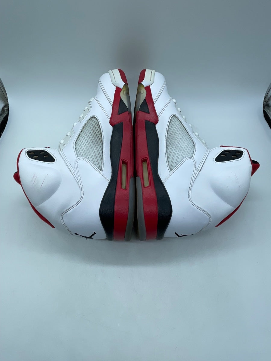 Jordan 5 Retro Fire Red Black Tongue (2013) 13 (Moderately Worn Pre-Owned)JordanWhite/Fire Red-Black - Image 6