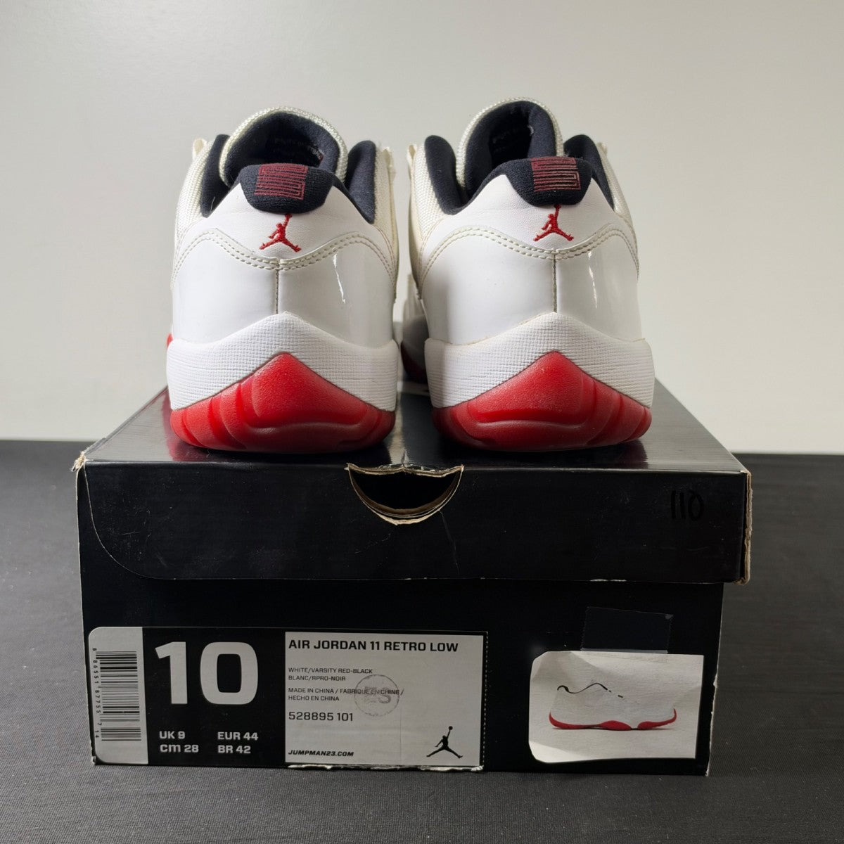 Jordan 11 Retro Low White Red (2012) (Size 10) - Image 5