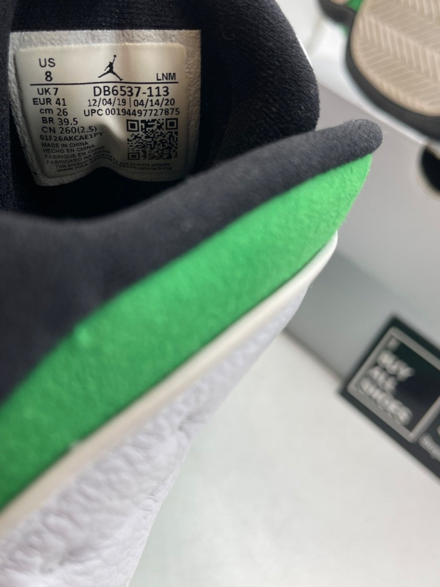 Jordan 13 Retro White Lucky Green 8 (Moderately Worn Pre-Owned) - Image 8