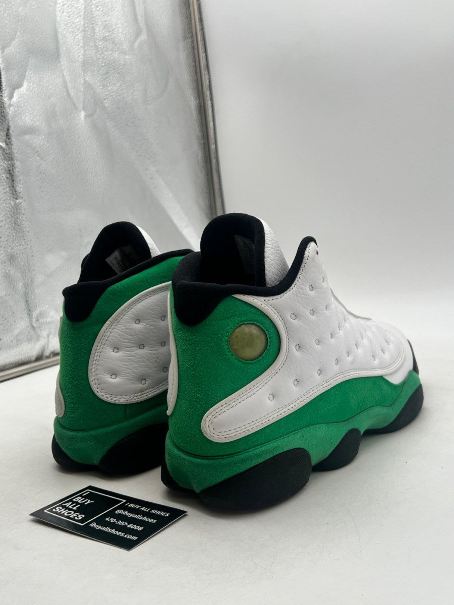 Jordan 13 Retro White Lucky Green 11 (Moderately Worn Pre-Owned) - Image 5