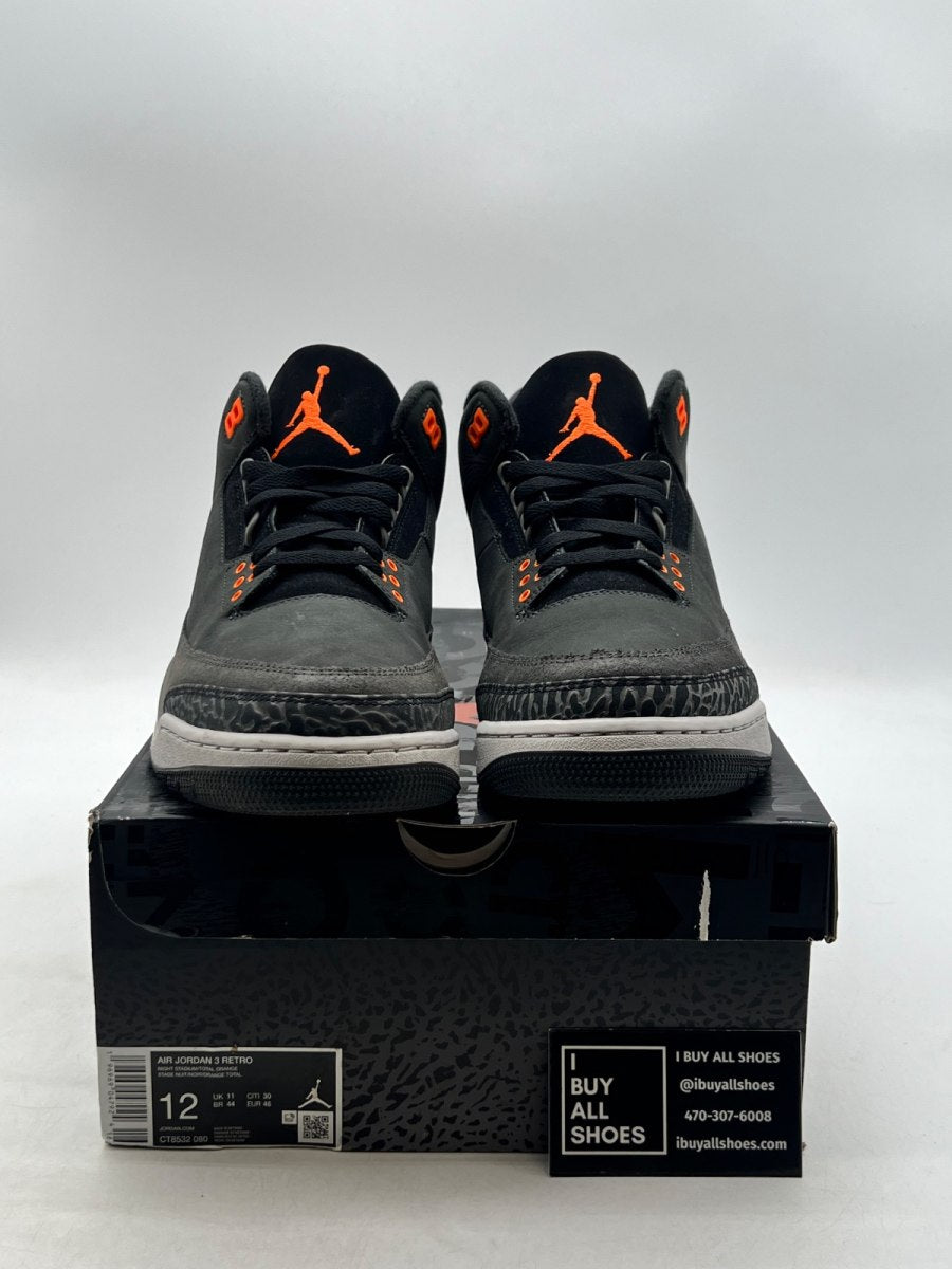Jordan 3 Retro Fear Pack (2023) 12 (Lightly Worn Pre-Owned) - Image 2