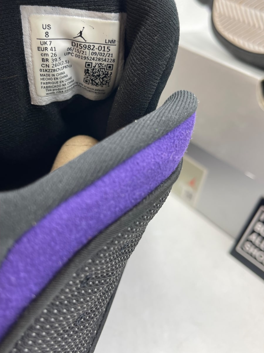 Jordan 13 Retro Court Purple 8 (Moderately Worn Pre-Owned) - Image 8