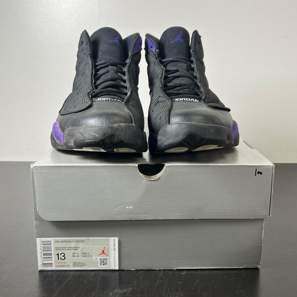 Jordan 13 Retro Court Purple 13 (Moderately Worn Pre-Owned)JordanBlack/Court Purple-White - Image 2