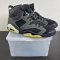 Jordan 6 Retro Lakers 11 (Moderately Worn Pre-Owned)JordanBlack/Varsity Purple-White-Varsity Maize - Image 1