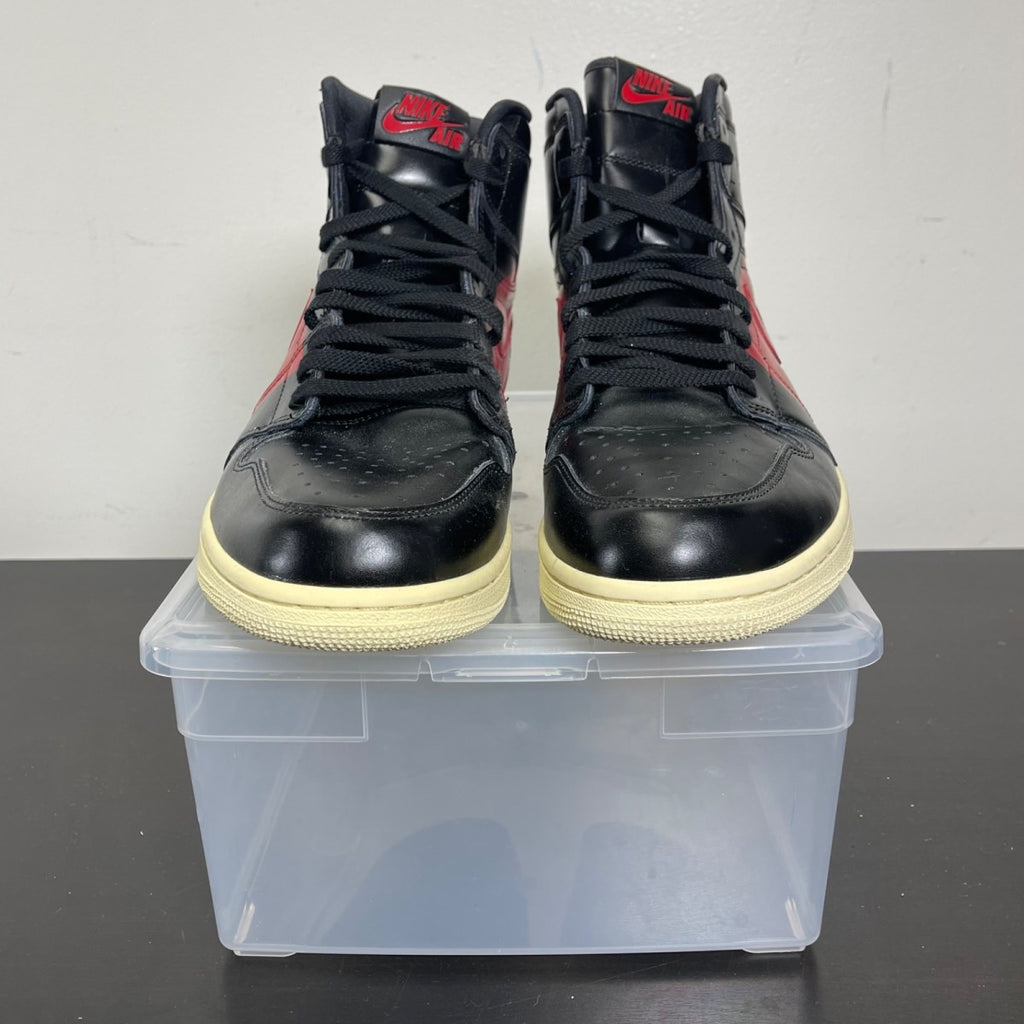 Jordan 1 Retro High OG Defiant Couture 14 (New Pre-Owned)JordanBlack/Gym Red-Muslin - Image 2