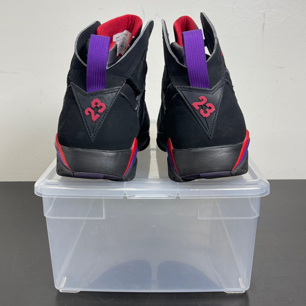 Jordan 7 Retro Raptors (2002) 11 (Moderately Worn Pre-Owned)JordanBlack/Dark Charcoal-True Red - Image 4