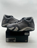 Jordan 14 Retro Flint Grey (GS) 6Y (Moderately Worn Pre-Owned)JordanFlint Grey/Stealth Grey/White - Image 1
