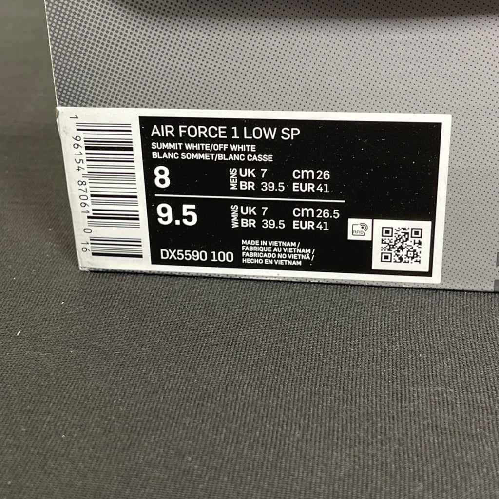 Nike Air Force 1 Low SP Slam Jam White 8 (Moderately Worn Pre-Owned)NikeSummit White/Off White - Image 7