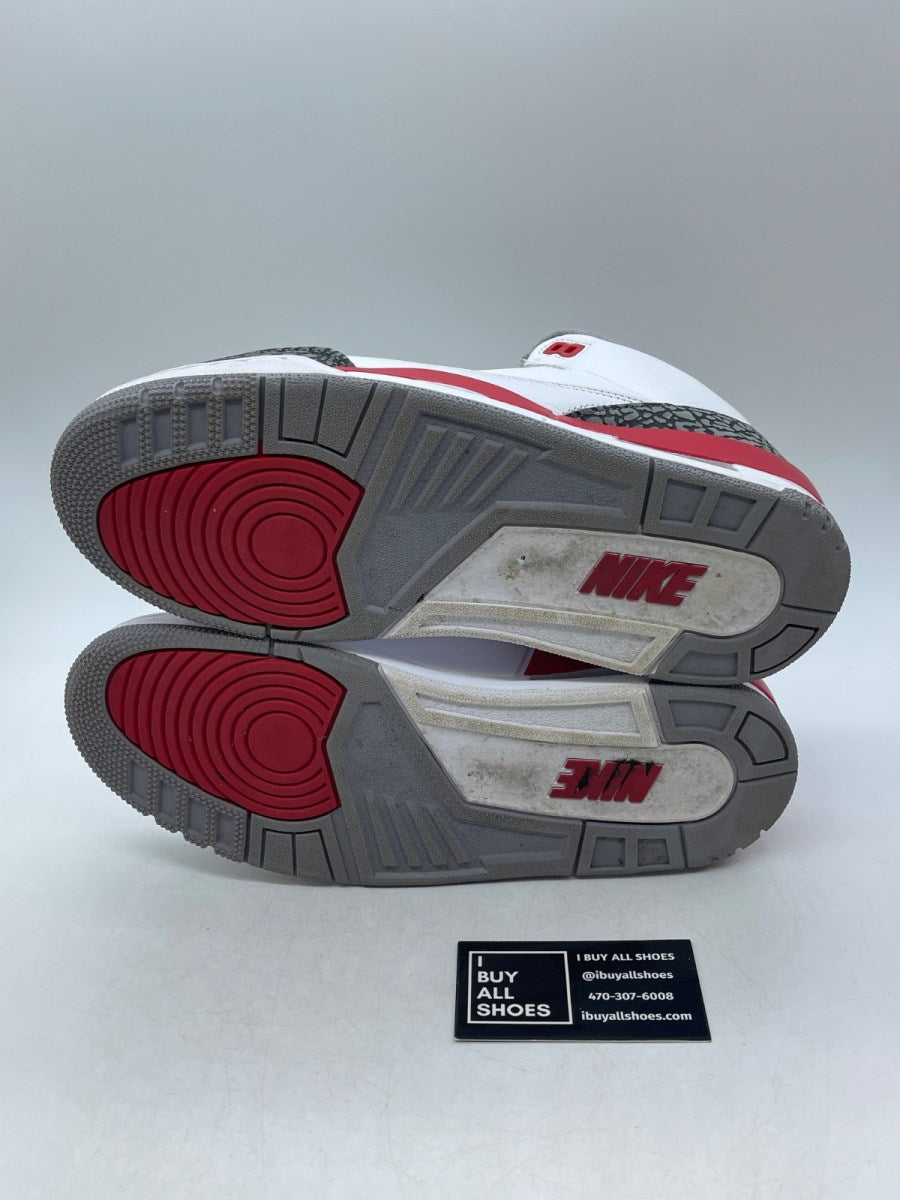 Jordan 3 Retro Fire Red (2022) 9.5 (Moderately Worn Pre-Owned) - Image 7