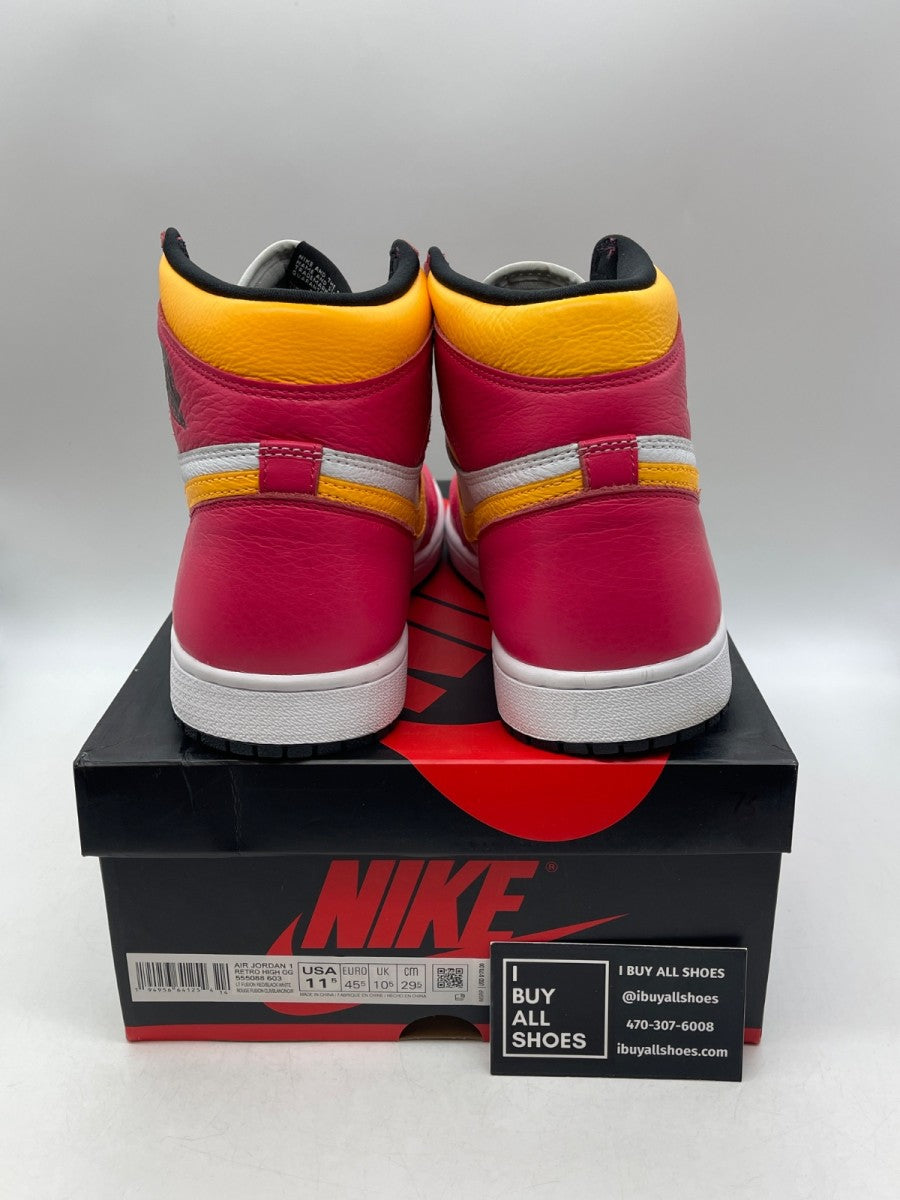 Jordan 1 Retro High OG Light Fusion Red 11.5 (Moderately Worn Pre-Owned)