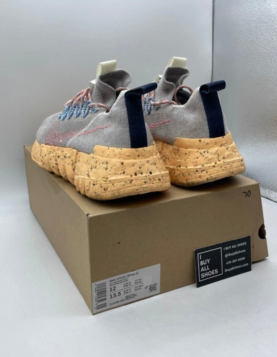 Nike Space Hippie 01 Melon Tint Aquamarine 12 (Moderately Worn Pre-Owned)NikeVast Grey/Summit White-Melon Tint - Image 4