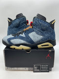 Jordan 6 Retro Washed Denim 12 (Moderately Worn Pre-Owned) - Image 1