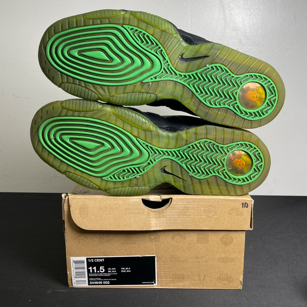 Nike Air 1/2 Cent Black Green Spark (Size 11.5) - Image 5