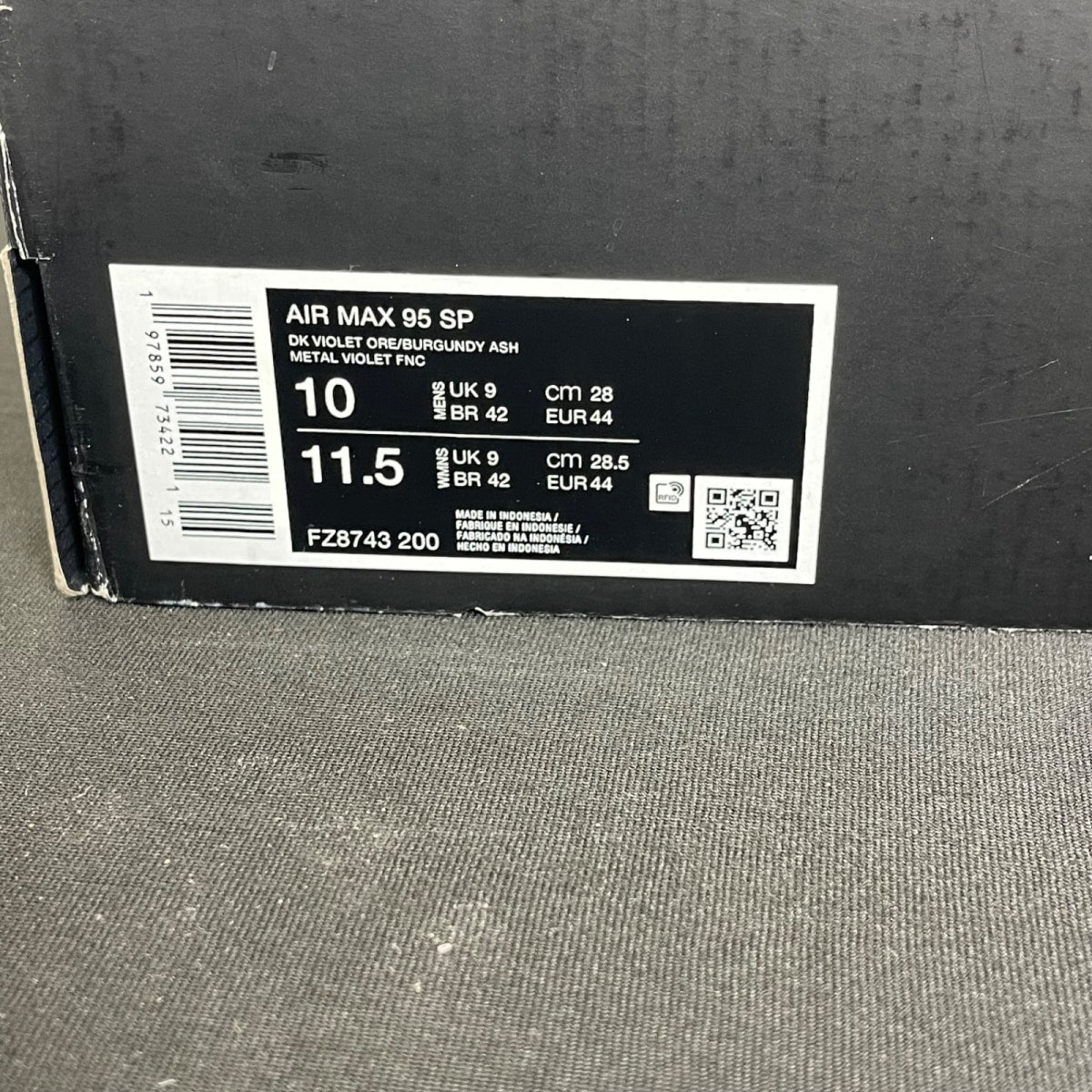 Nike Air Max 95 SP A Ma Maniére While You Were Sleeping 10 (Moderately Worn Pre-Owned)NikeDark Violet Ore/Burgundy Ash - Image 7