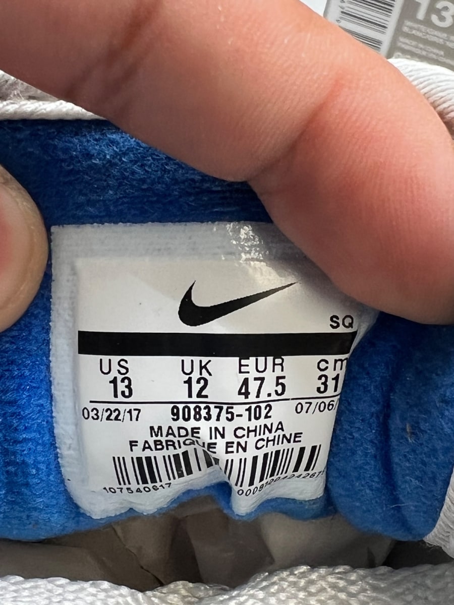 Nike Air Max 1 Anniversary Royal (2017 Restock) 13 (Lightly Worn Pre-Owned) - Image 7