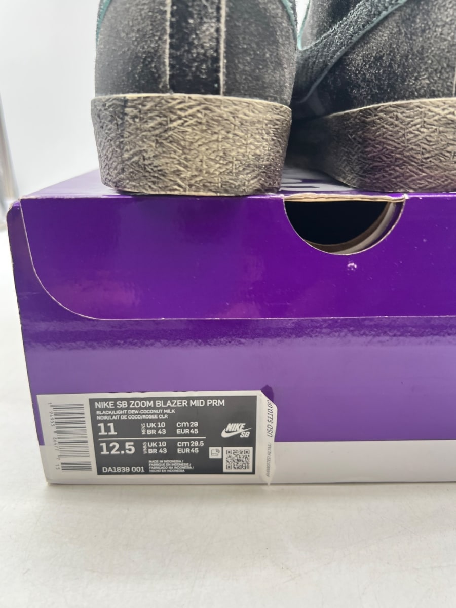 Nike Blazer Mid Faded Black 11 (Lightly Worn Pre-Owned)NikeBlack/Light Dew-Coconut Milk - Image 4
